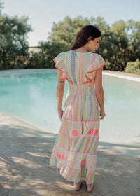 Maxi Embroidered Dress Tanzania-Piti Cuiti-OutDazl
