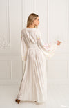 White Maxi Embroidered Sevilla Gown
