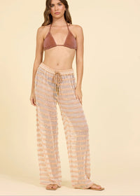 Lurex Stripe Mesh Pant-Surf Gypsy-OutDazl
