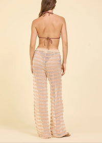 Lurex Stripe Mesh Pant-Surf Gypsy-OutDazl