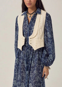 Embroidered Ciel Florence Vest-Maison Hotel-OutDazl