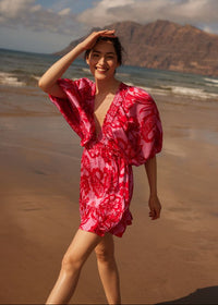 Mini Print Dress Marine-Sundress-OutDazl