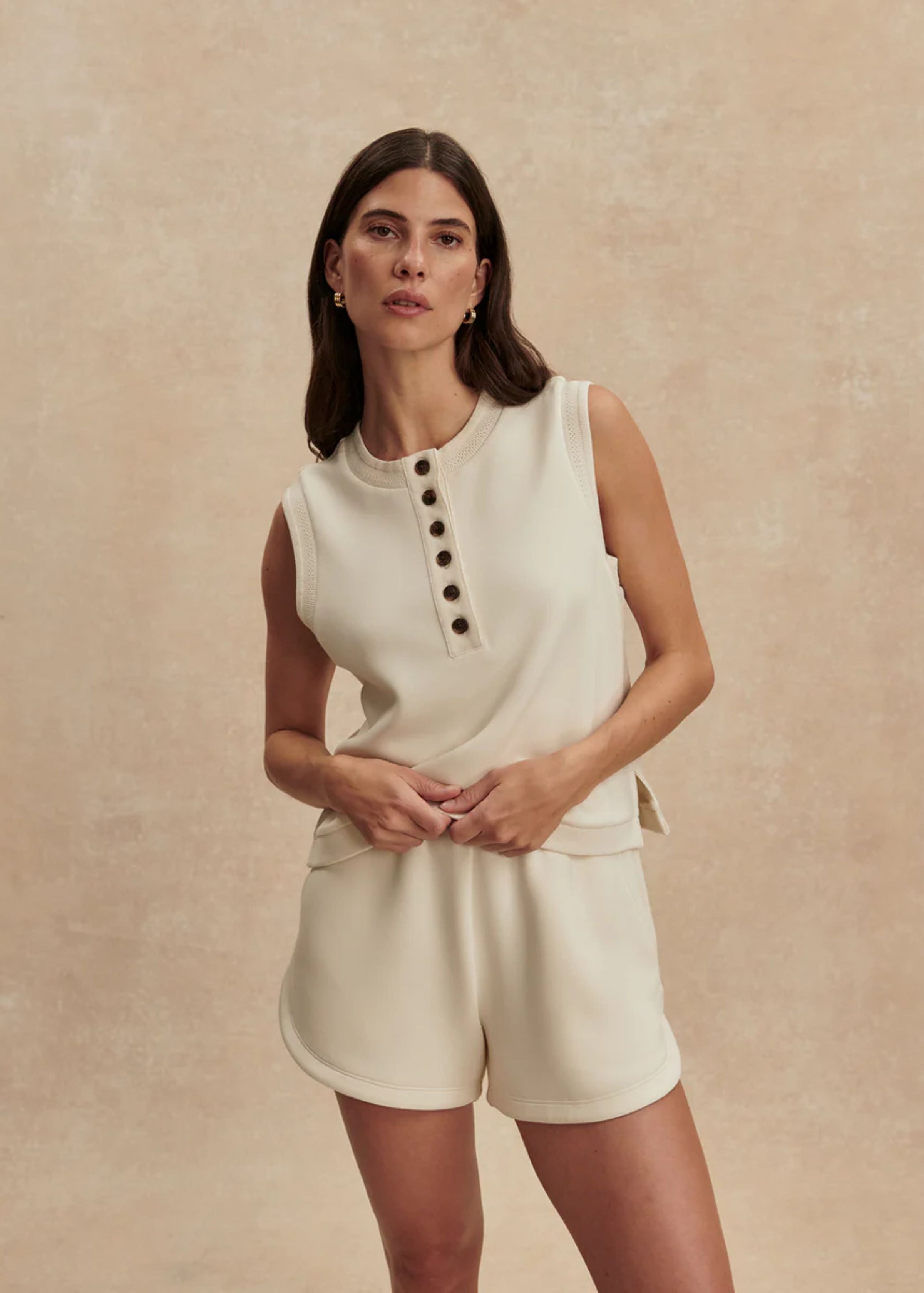 Marla Button Placket Top