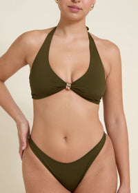 Ischia Top in Juniper Green