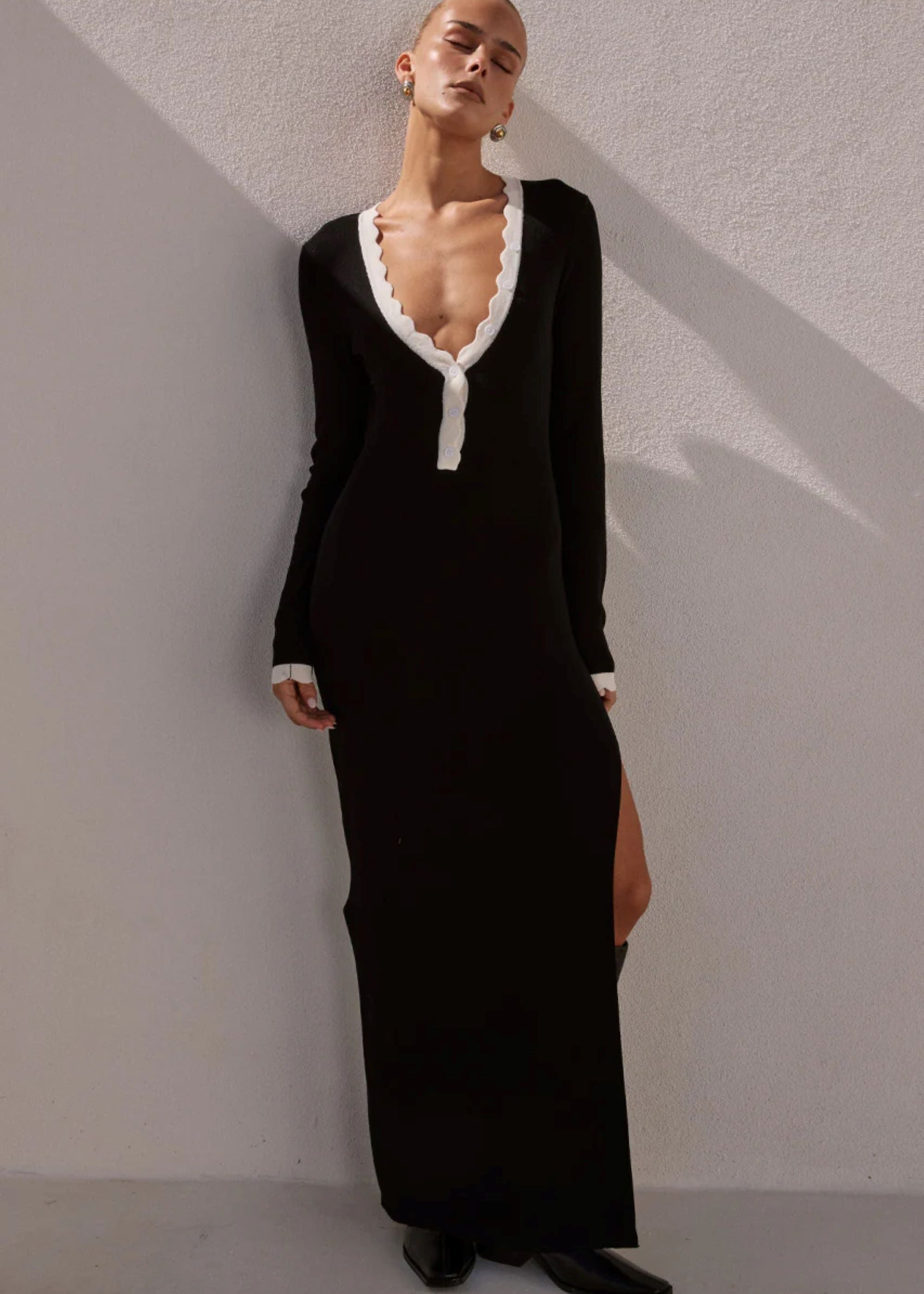 Milenia Sleeved Knit Dress