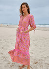 Molli Maxi Dress in Begonia Print