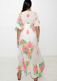 Floral Print Maxi Dress Tilly