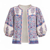 Della Print Cotton Jacket-Mabe-OutDazl
