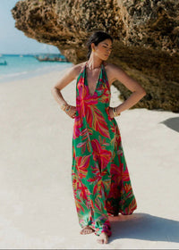 Halterneck Natasha Maxi Dress-Sundress-OutDazl