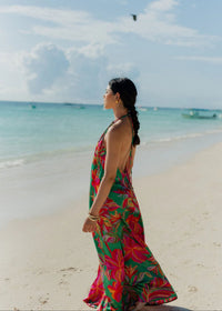 Halterneck Natasha Maxi Dress-Sundress-OutDazl