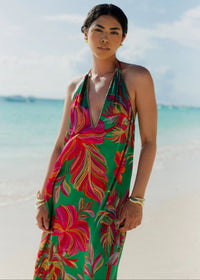Halterneck Natasha Maxi Dress-Sundress-OutDazl