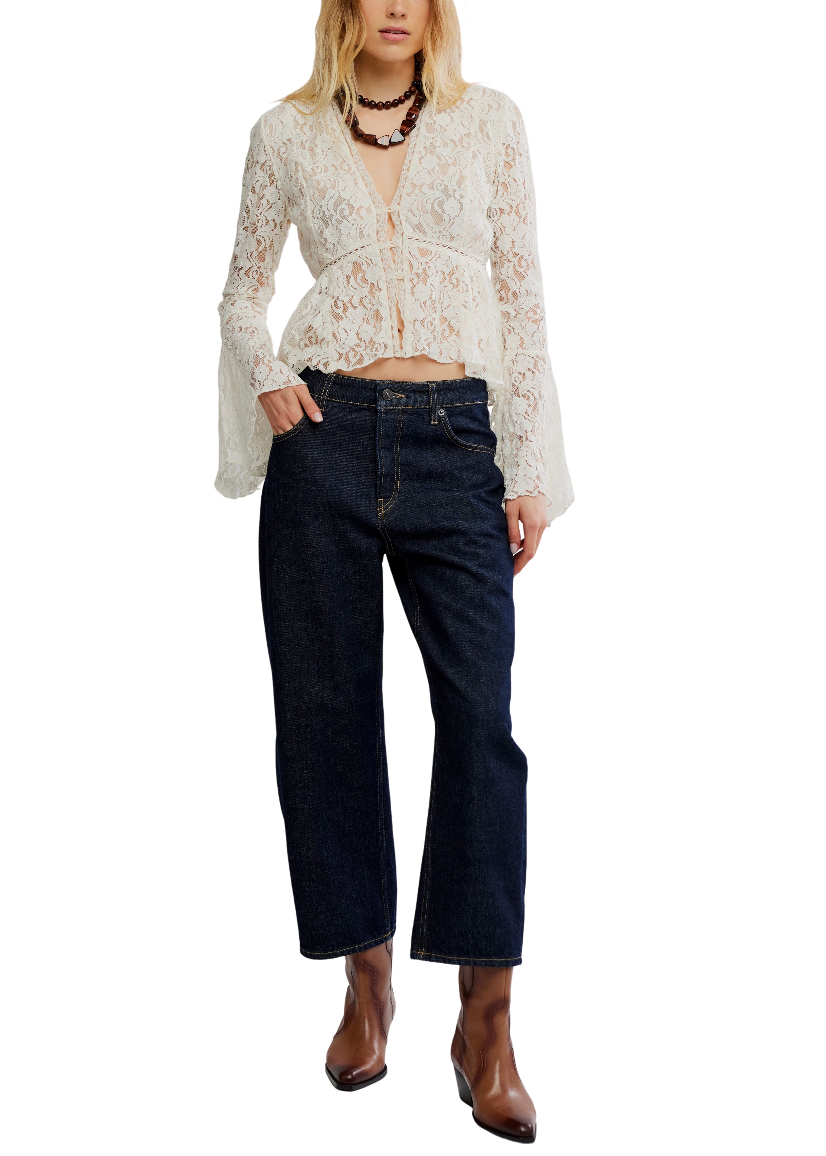 Free People| Whispering Love Lace Top – OutDazl