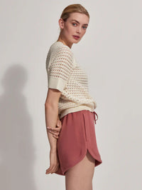 Ollie High Rise Shorts in Withered Rose