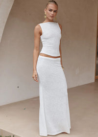 White Maxi Skirt Orlean