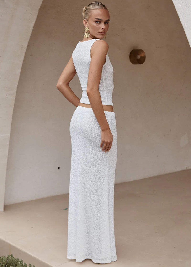 White Maxi Skirt Orlean