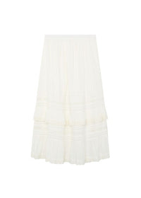 White Embroidered Skirt Allegra-Maison Hotel-OutDazl