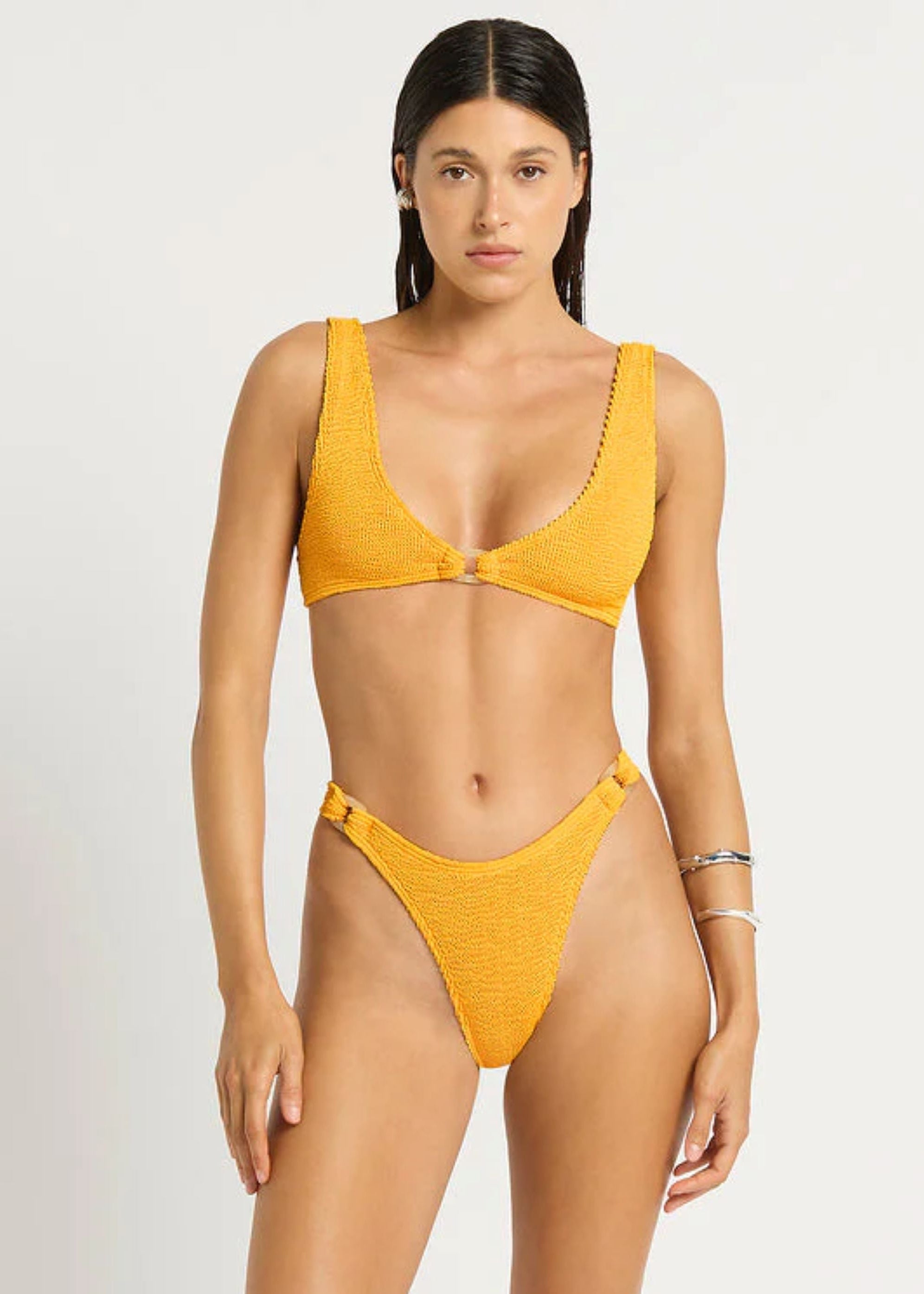 Ring Scout Bikini Top in Saffron