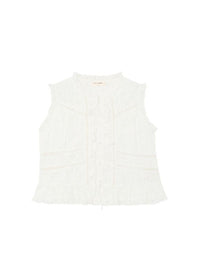 White Embroidered Camila Top-Maison Hotel-OutDazl