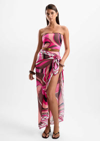 Long Scarf in Dolce Pink