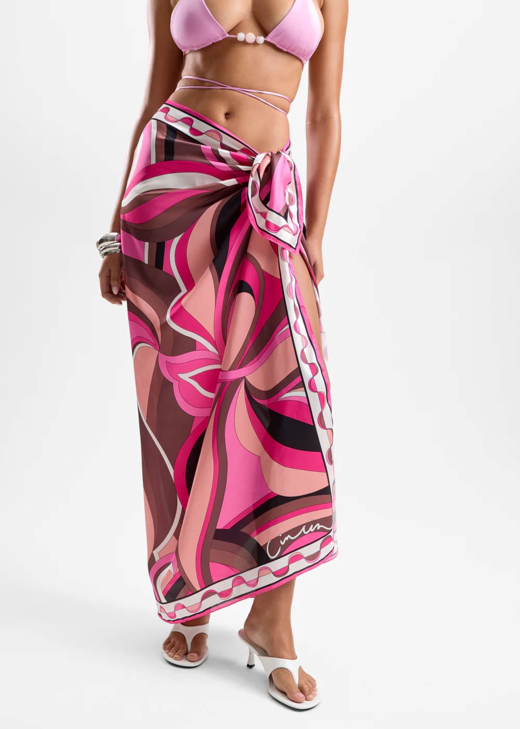 Long Scarf in Dolce Pink