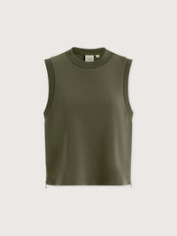 Shea Crop Tank in Thyme