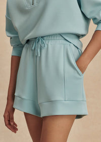 Atrium High Rise Shorts in Porcelain Blue