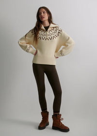 Sigrid Fairisle Half Zip Knit