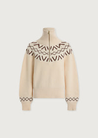Sigrid Fairisle Half Zip Knit