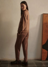 The Slim Zip Hem Pant in Golden Bronze Marl