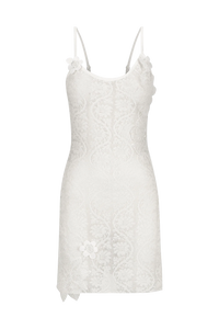 White Lace Mini Dress Enzoni