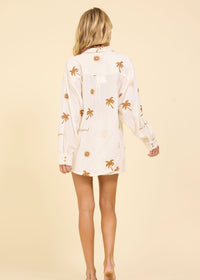 Sun and Sand Embroidered Shirt