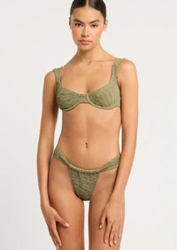 Georgia Bikini Brief in Sage Tiger