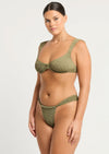 Georgia Balconette Bikini Top in Sage Tiger