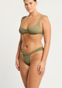 Georgia Bikini Brief in Sage Tiger