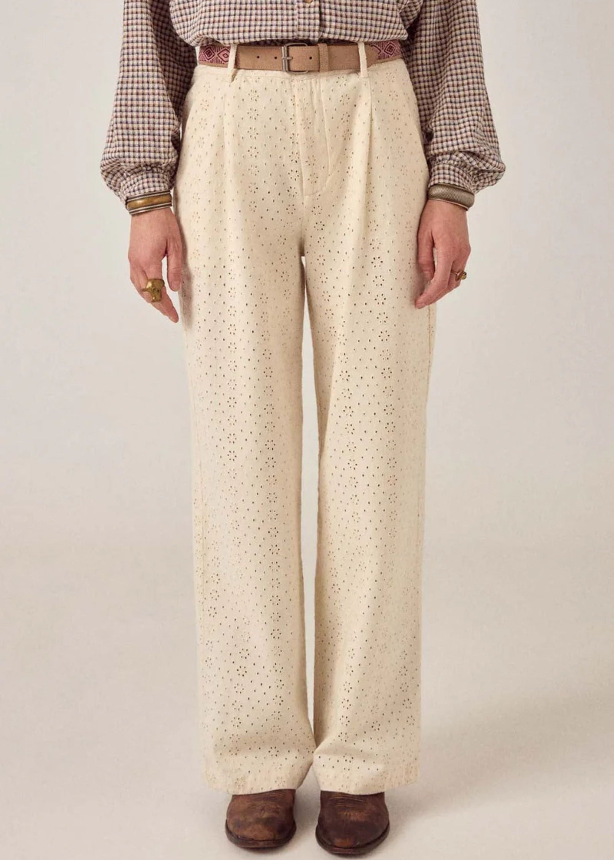 Embroidered Ciel Theodore Pant-Maison Hotel-OutDazl