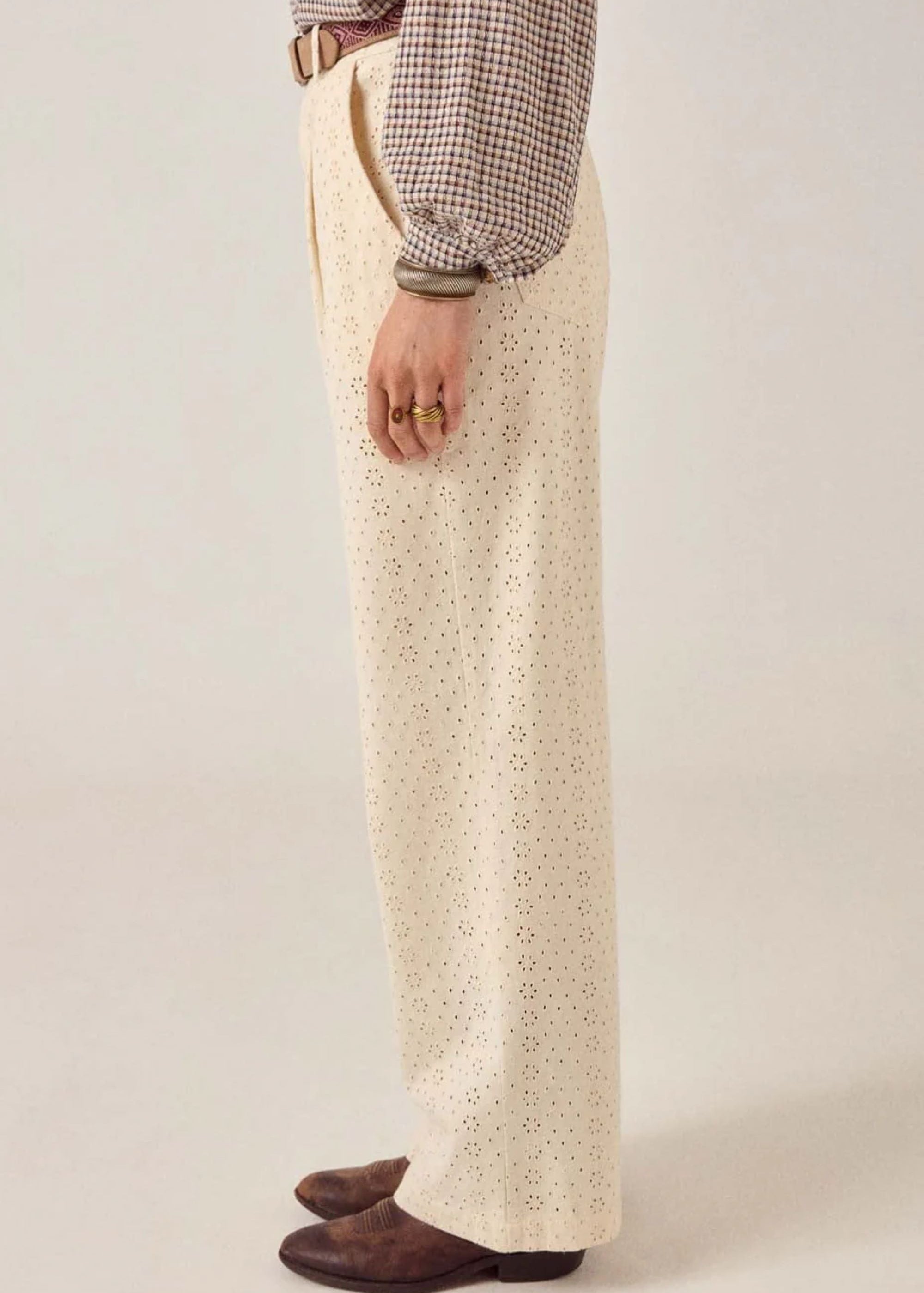Embroidered Ciel Theodore Pant-Maison Hotel-OutDazl