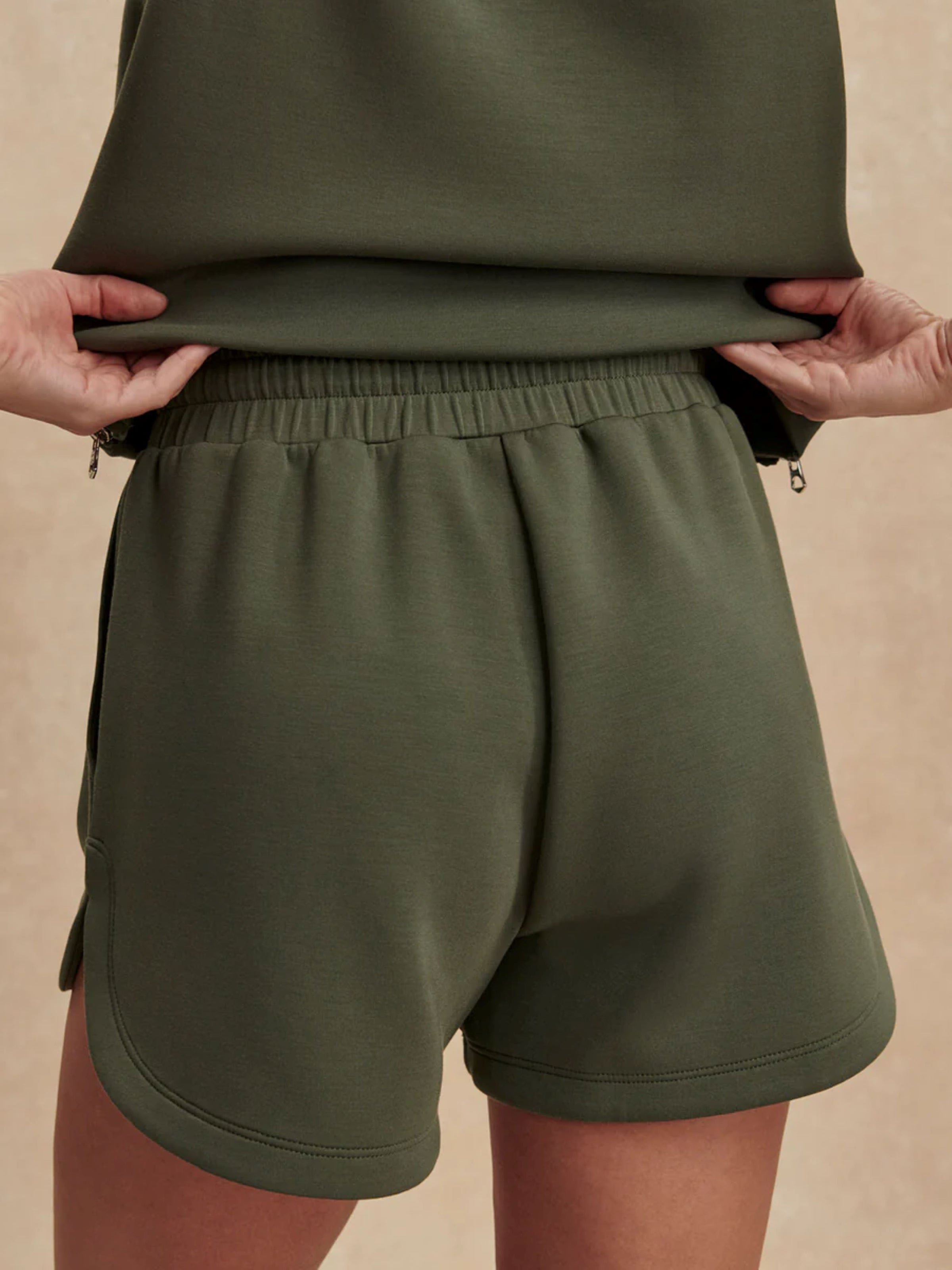Coulter High Rise Shorts in Thyme