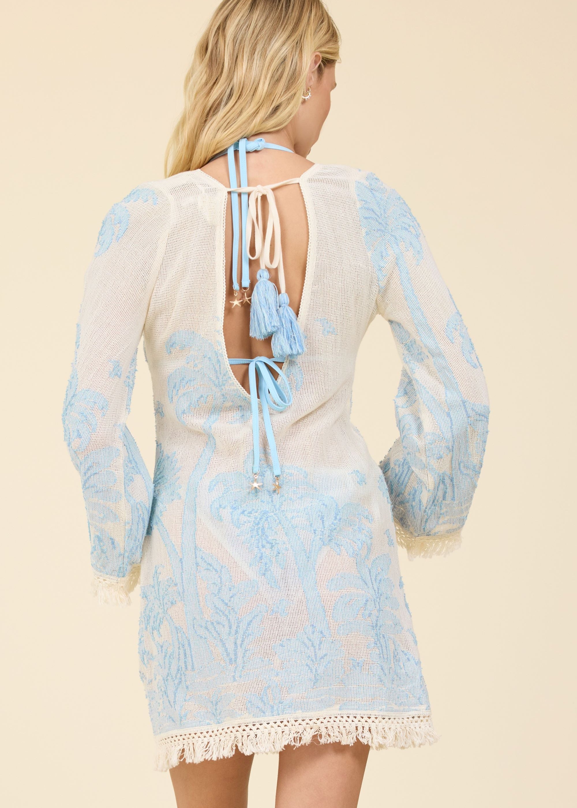 Tropical O-ring Mini Dress-Surf Gypsy-OutDazl