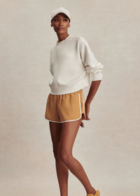 Tasmin Cropped Sweatshirt in Snow White