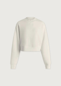 Tasmin Cropped Sweatshirt in Snow White