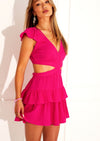 Hot Pink Cut-out Mini Dress Tara