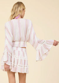 Pink Dust Crop Tie Top-Surf Gypsy-OutDazl