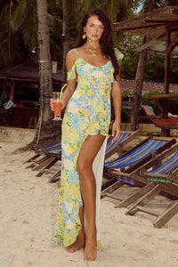 Vacanza Maxi Dress in Anacapri Lemon