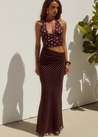 Valeria Halter Cutout Maxi Dress