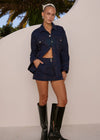 Veronica Mini Skirt in Navy