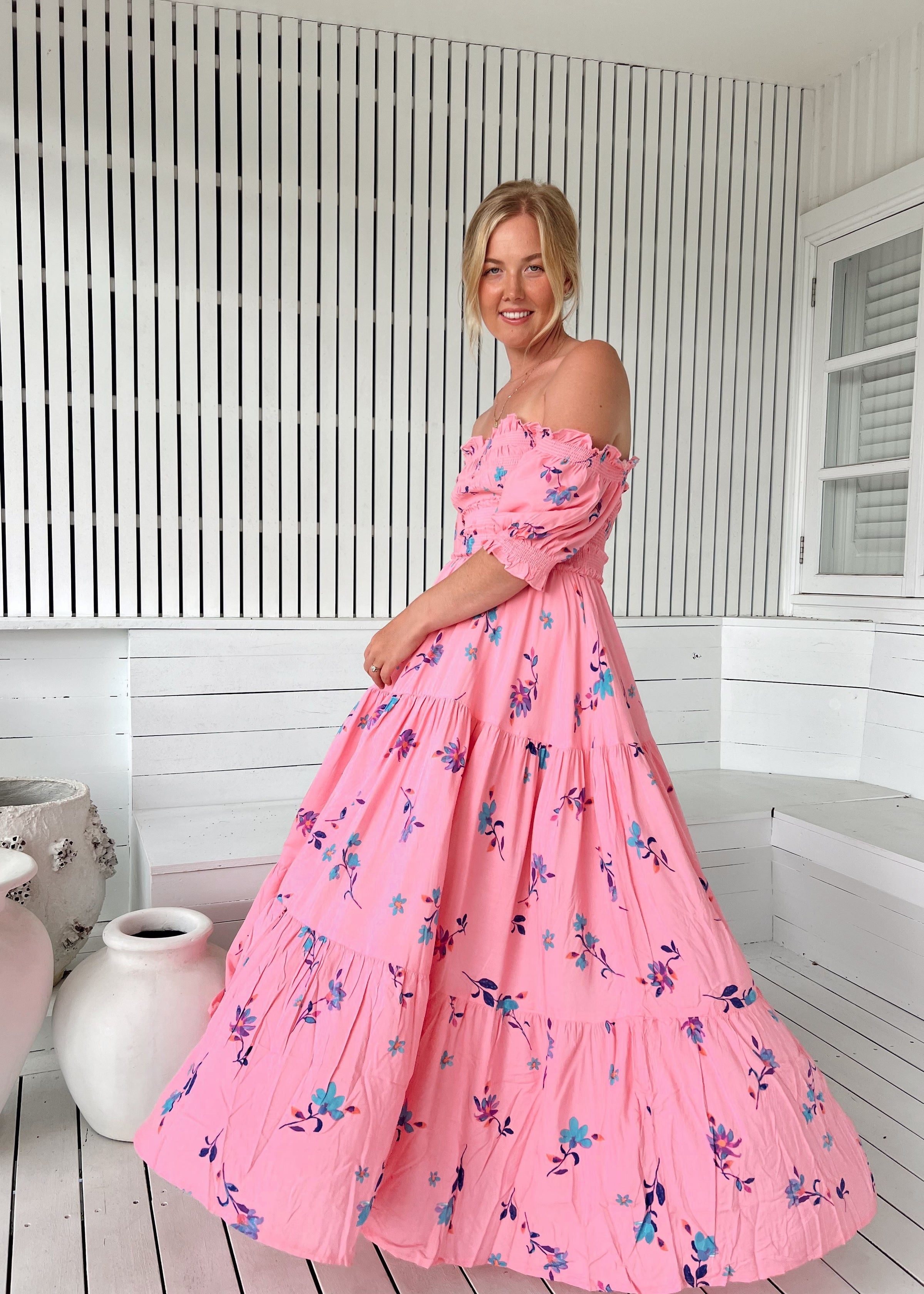 Jaase | White Riviera Embroidered Claudette Maxi OutDazl Jaase | White Riviera Embroidered Claudette Maxi OutDazl
