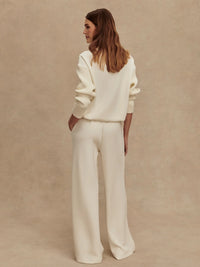 The Extra Wide Leg Pant 29.5" in Egret