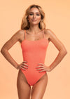 One Piece Swimsuit Agatha in Neon Orange