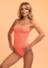 One Piece Swimsuit Agatha in Neon Orange
