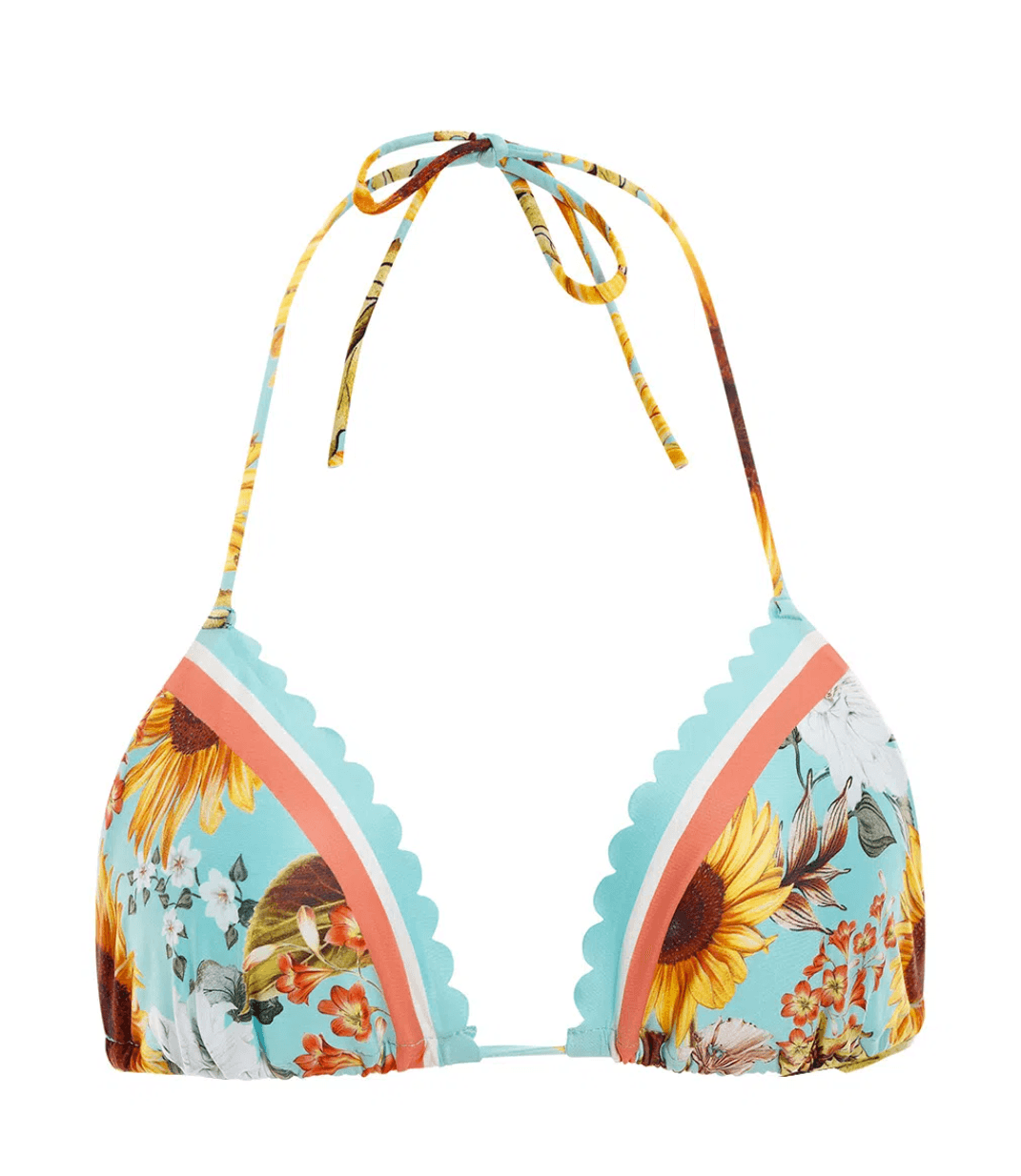 Agua Bendita - Lolita Triangle Bikini Top in Sunshower - OutDazl